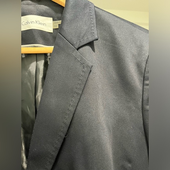 Calvin Klein Navy Blue Blazer - Size 12 - Picture 4 of 7